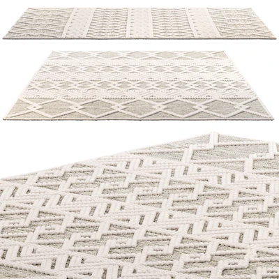 The Curated Nomad Bradrick Trellis Wool Area Rug — Ver 5