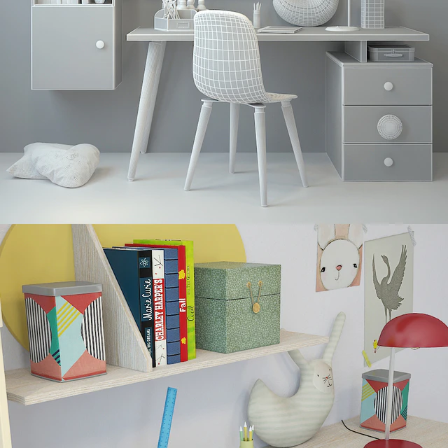 Children's furniture Nidi 01 — Descargar