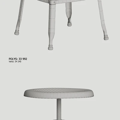 Industrial stools and chairs — Ver 3