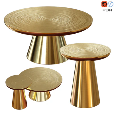 Журнальный столик Martini Collection Gold coffe table — Вид 1
