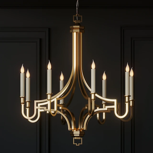 Chapman & Meyers Mykonos 8-Light Small Chandelier — Descargar