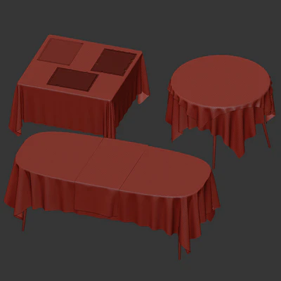 Set of linen tablecloths — Ver 6