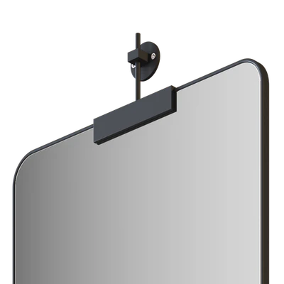 Rounded Corners Mirror on Bracket by Clear Home Design — Ver 3