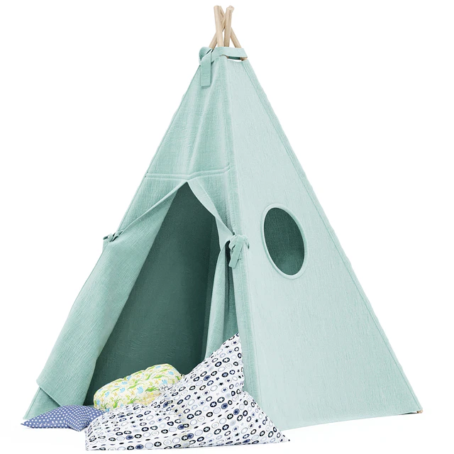 Kids Teepee Tent Set Mint — Скачать