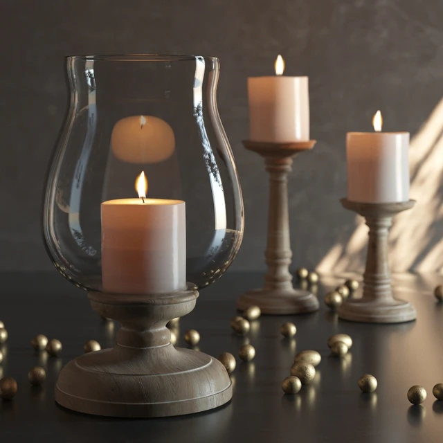 Ashton Wood Candlesticks — Скачать