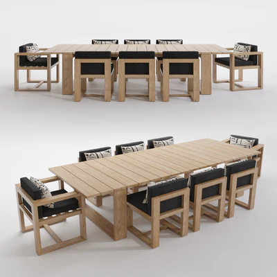 RH Bahia Natural Teak set 01 — Ver 1