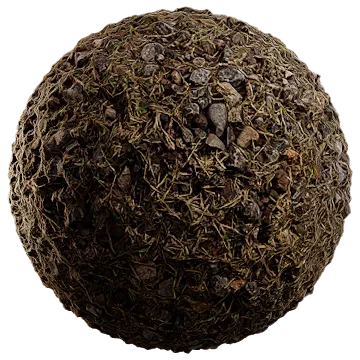 gravel and grass on soil 003 — Descargar