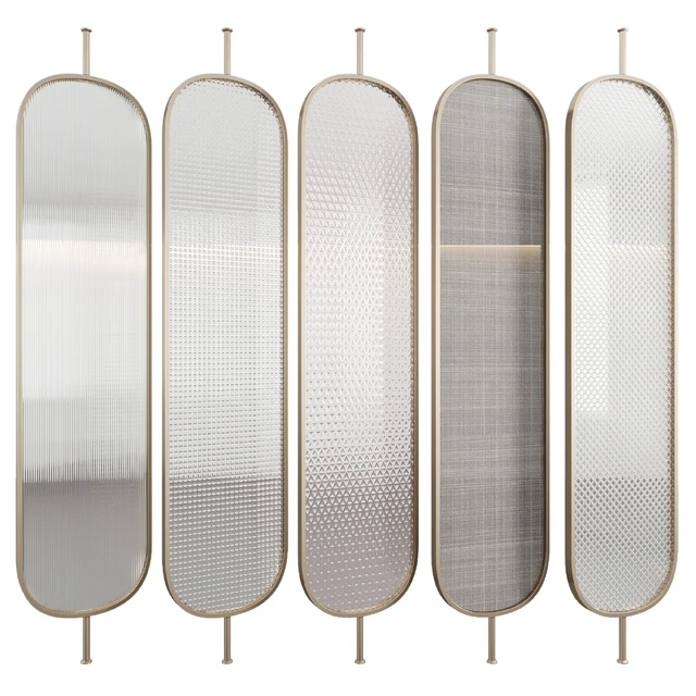 Decorative partition with embossed glass — Descargar