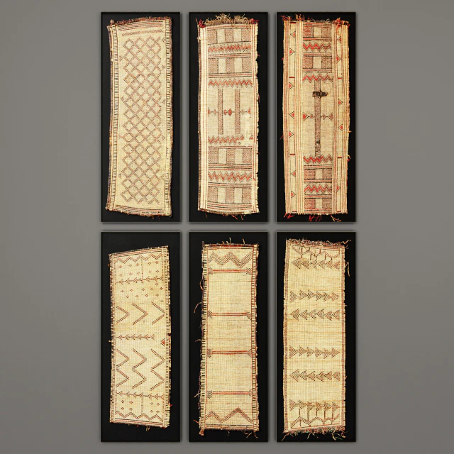 Tuareg Woven Mat Art RH Collection — Descargar