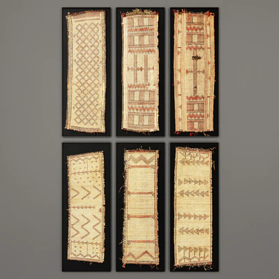 Tuareg Woven Mat Art RH Collection — Ver 1
