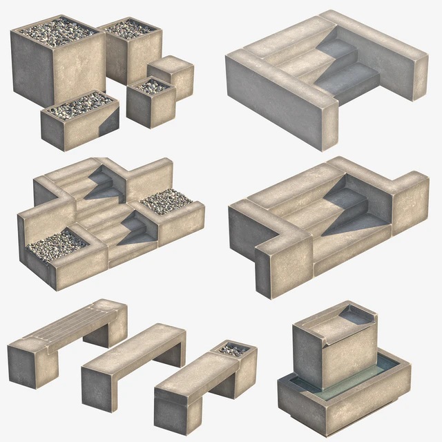 Garden elements set — Descargar