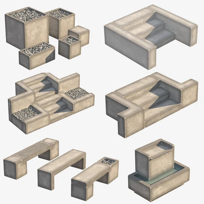 Garden elements set — Ver 4