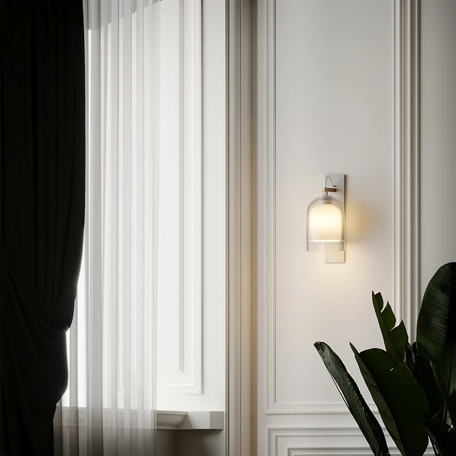 Articolo - Wall Sconce - Black - Brass - Emerald — Descargar