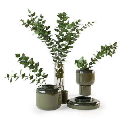 Decorative set with plants — Ver 3