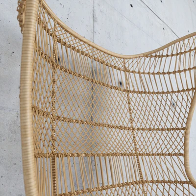 HKliving rattan egg chair natural bohemian — Ver 5