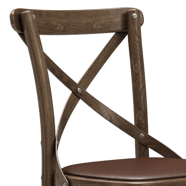 Restoration Hardware Madeleine Leather Side Chair — Скачать