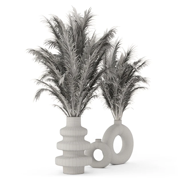 Collection Dry Bouquet Plants Pots - Set 1876 — Descargar