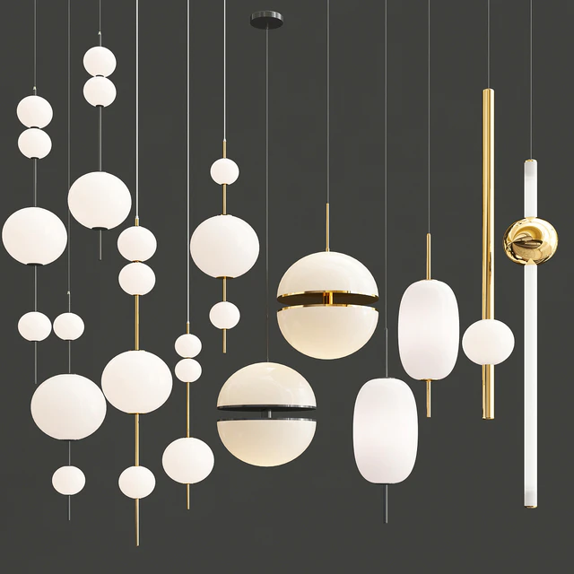 Four hanging lamps — Descargar