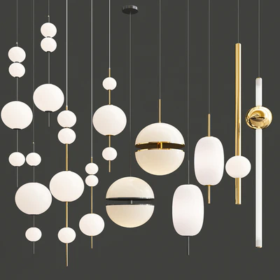 Four hanging lamps — Ver 1