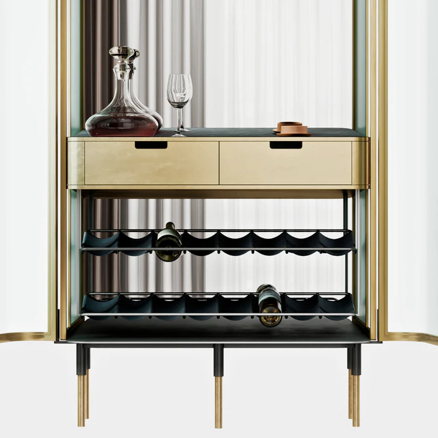 Wine cabinet/showcase. New Format, Plano — Descargar