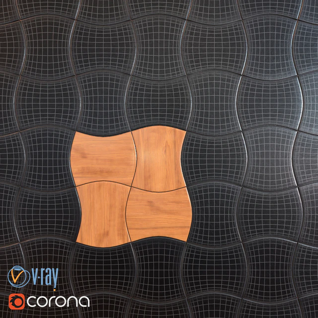 3D panel Wave — Descargar