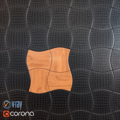 3D panel Wave — Ver 3