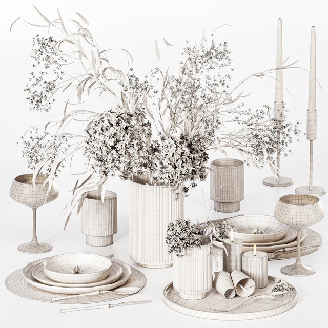 Kitchen tableware 020 (Vray) — Descargar