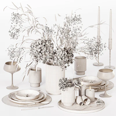 Kitchen tableware 020 (Vray) — Ver 5