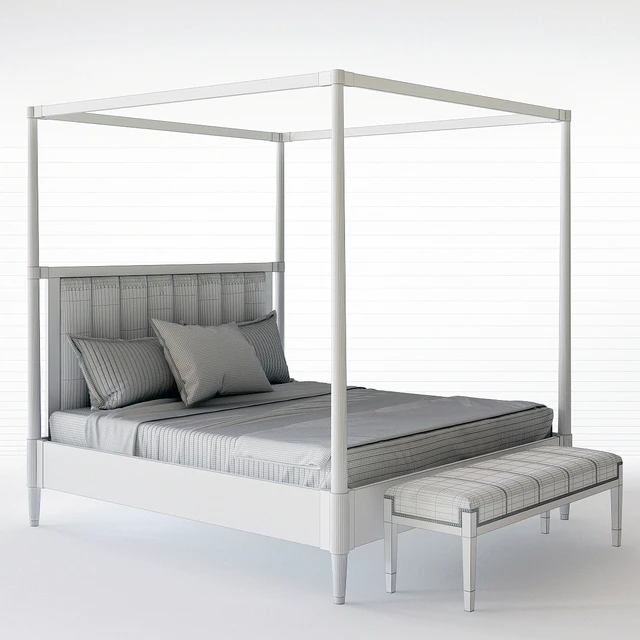 Bernhardt Clarendon Canopy Bed — Скачать