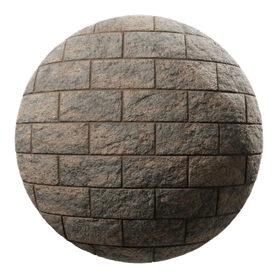 split face running concrete block wall texture brown — download