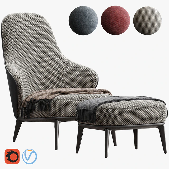 MINOTTI LESLIE ARMCHAIR — Скачать