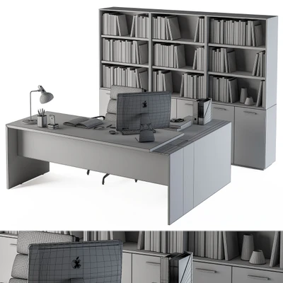 Office Furniture - Manager Set 09 — Вид 5
