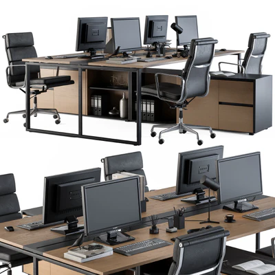 Office Furniture - employee Set 13 — Ver 5