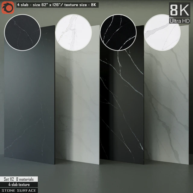 Stone Slab & Seamless texture Set 112 — Descargar