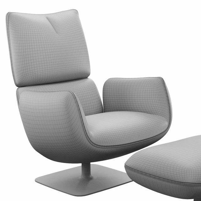 COR JALIS LOUNGE leather ( Vray+Corona ) — Descargar