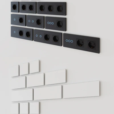 TouchMe electric sockets and switches - Black — Вид 2