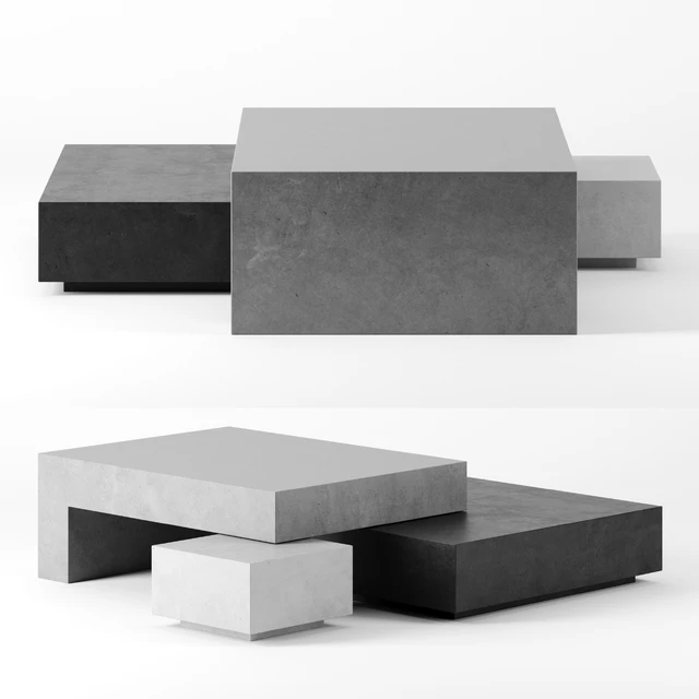 JENGA coffee tables set 1 by Baxter — Скачать