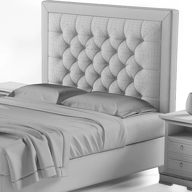MILAN TUFTED BED — Скачать