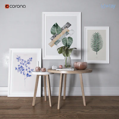 Decor Set White&Green — Ver 1