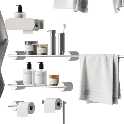 Set of bathroom accessories and decor 3 — Ver 6