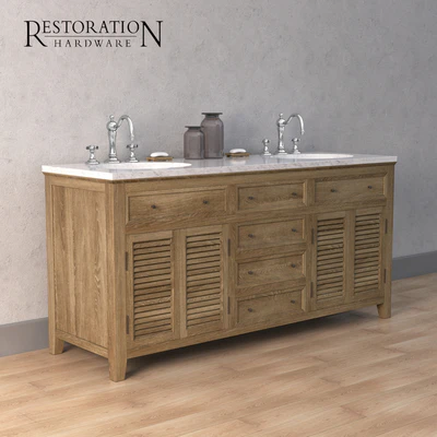 Restoration Hardware SHUTTER двойной умывальник — Скачать