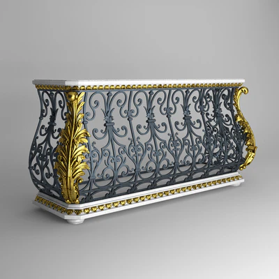 Pulaski Wrought Iron Classic Console Table — Ver 1
