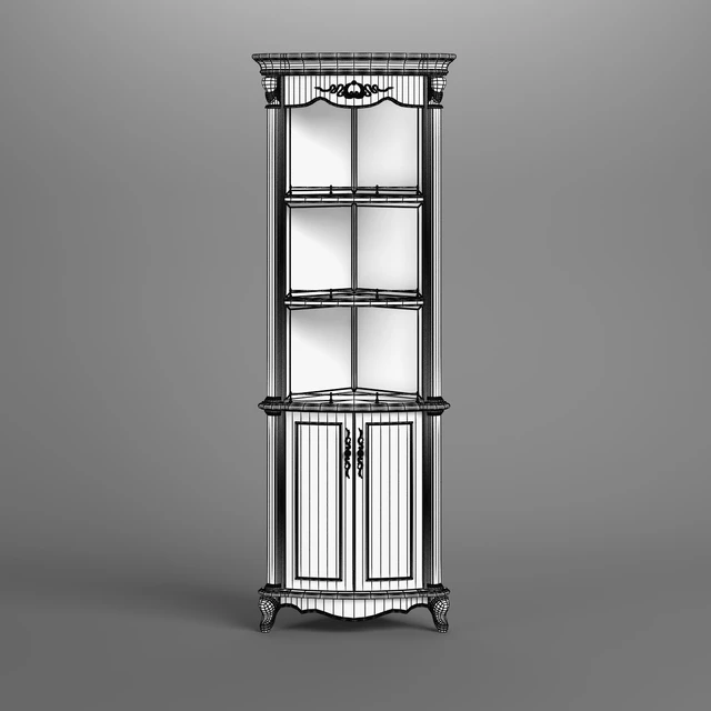 2617800 230 1 Carpenter Open top High corner cabinet 547x547x2155 — Скачать