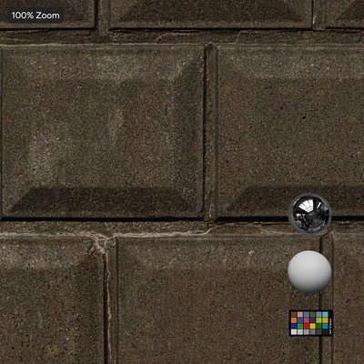 chamfered precast concrete retaining wall texture grey — Ver 6