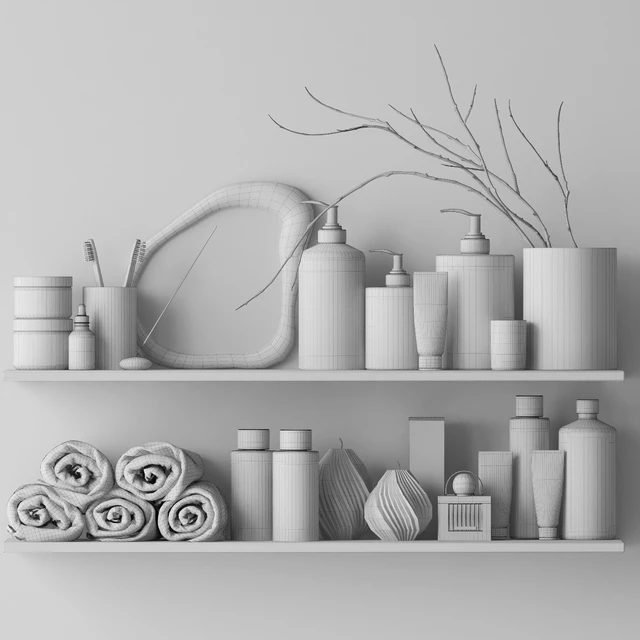 Shelves with cosmetics and bathroom decor - 4 — Descargar