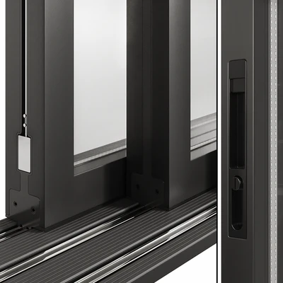 A set of sliding Metal Windows and Doors. — Вид 5