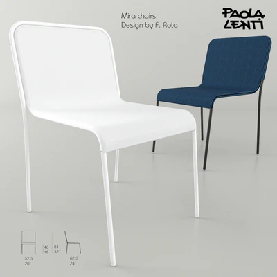 Paola Lenti. Mira chairs. — Ver 1