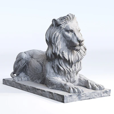 Lion Sculpture — Ver 6