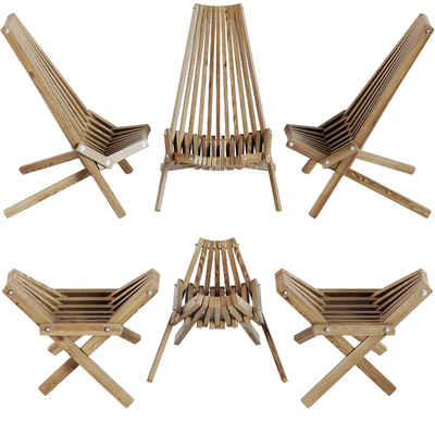 Шезлонг №3 (кресло, реклайнер) со столиком от Toby Chairs — Вид 4