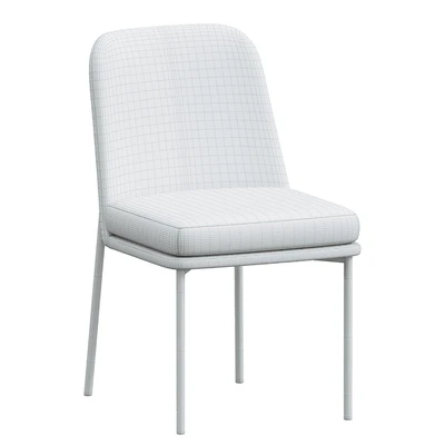 Jack Metal Frame Leather Dining Chair WestElm — Вид 4